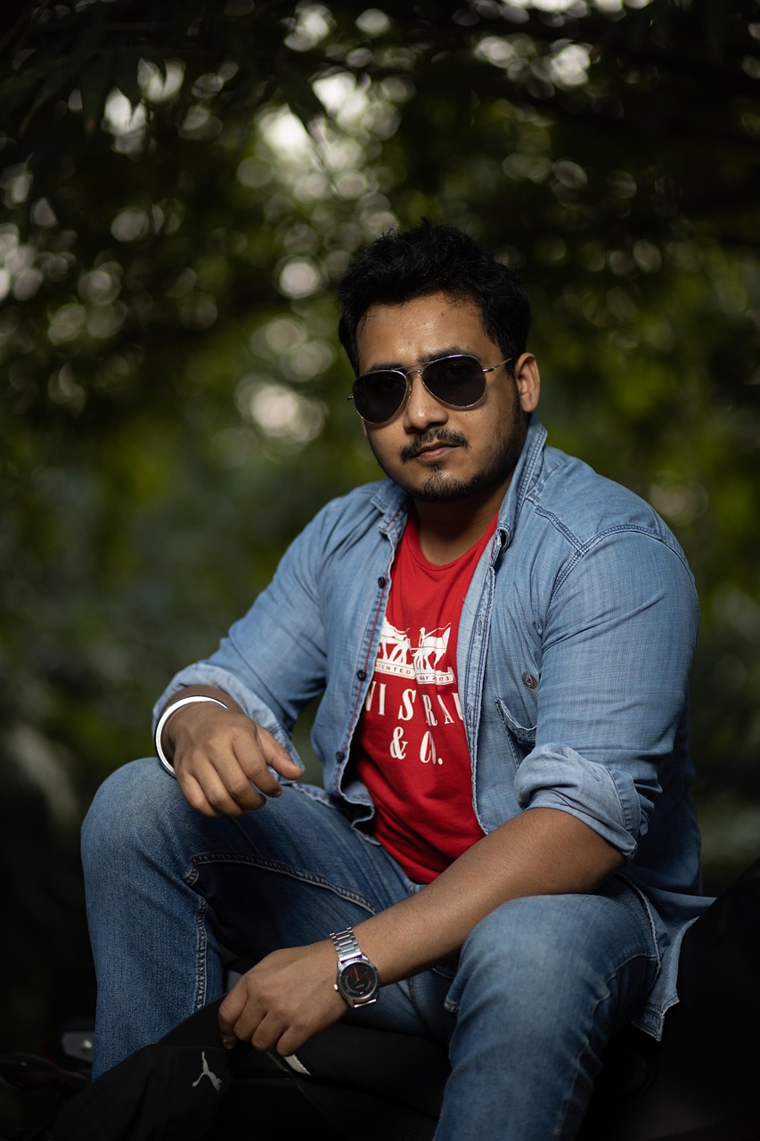 indian man, nature, forest, man, portrait